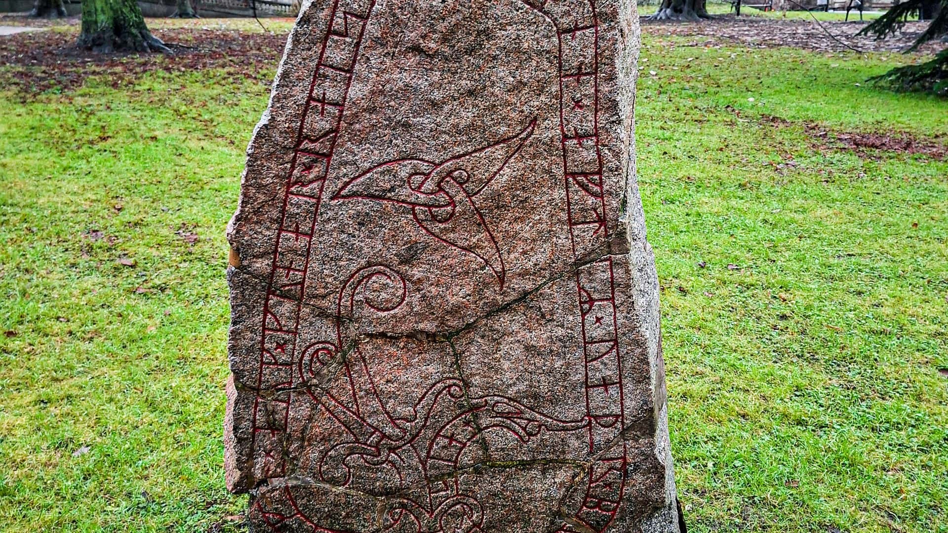 Viking runestone carving