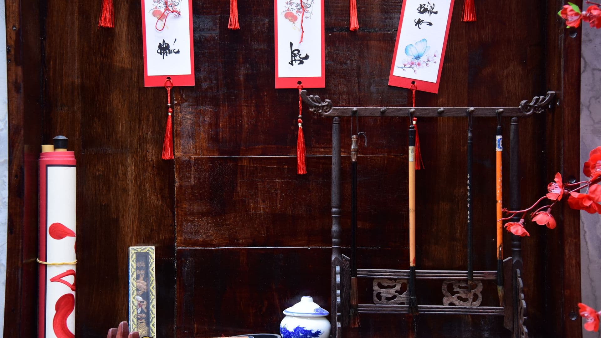 Chinese calligraphy scroll