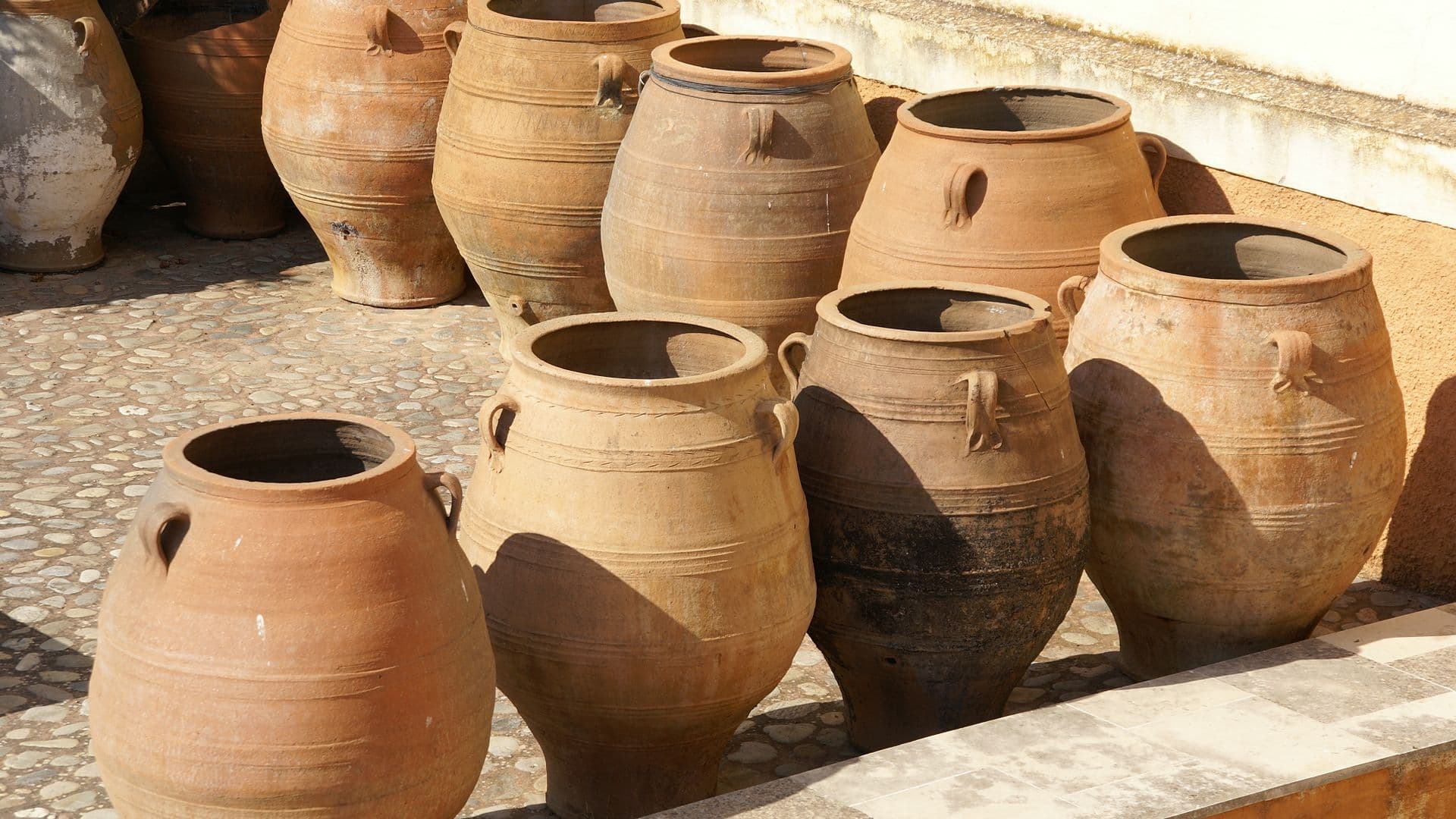 Greek amphora pottery