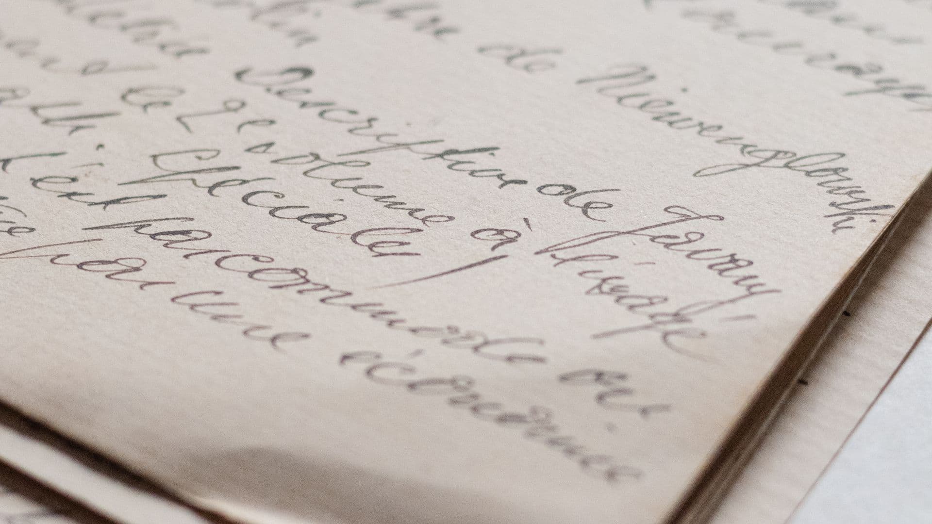 Old handwritten letters