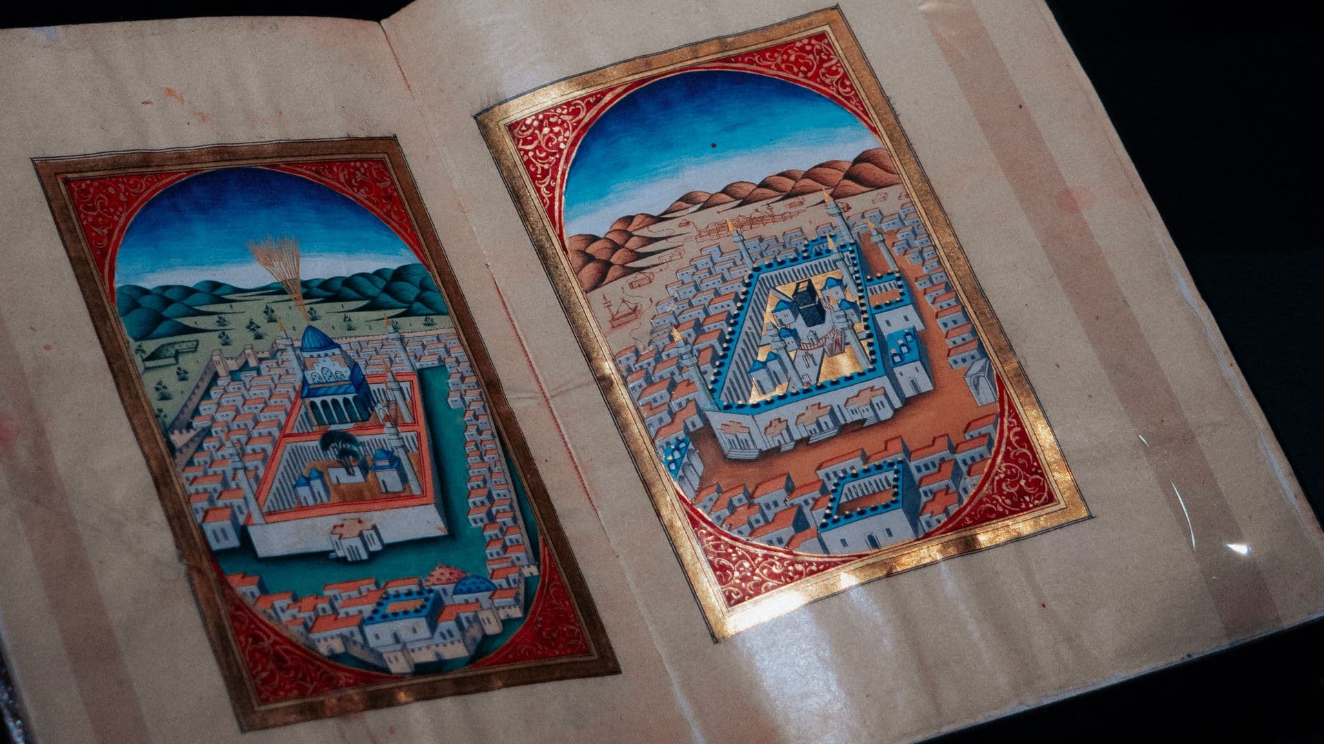 Illuminated medieval manuscript