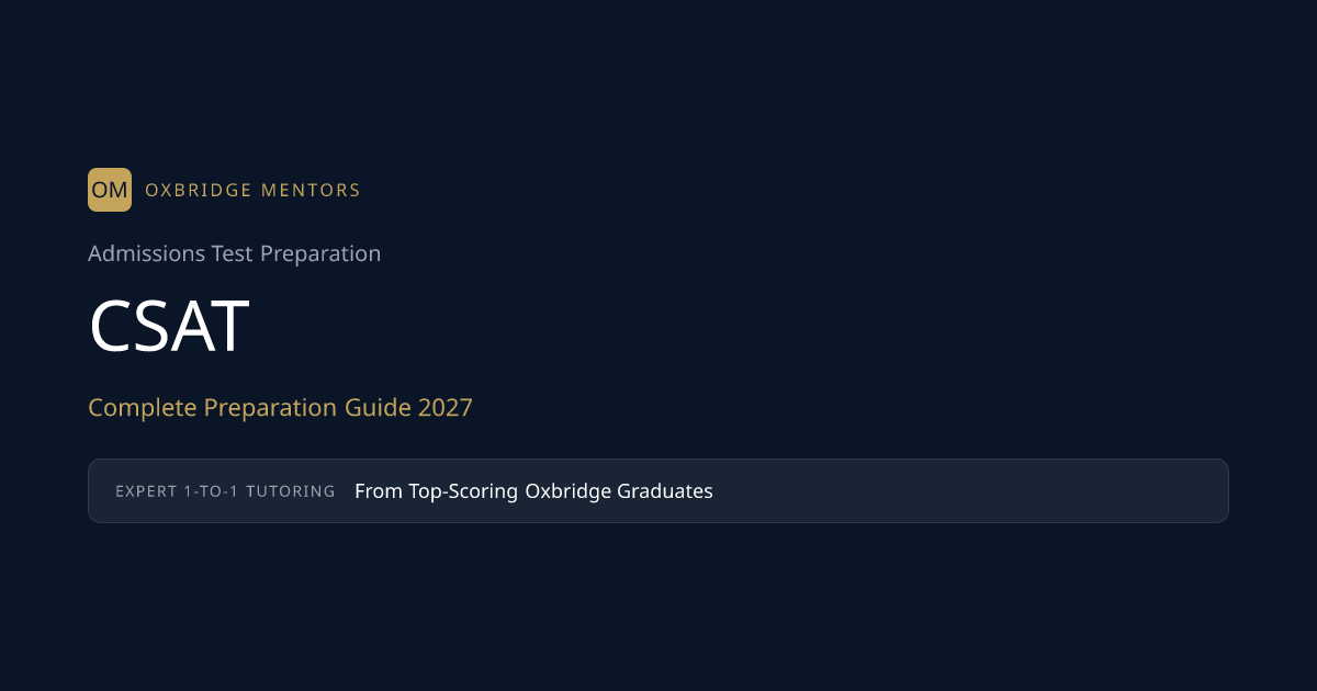 CSAT Preparation 2027: Format, Scoring & Dates