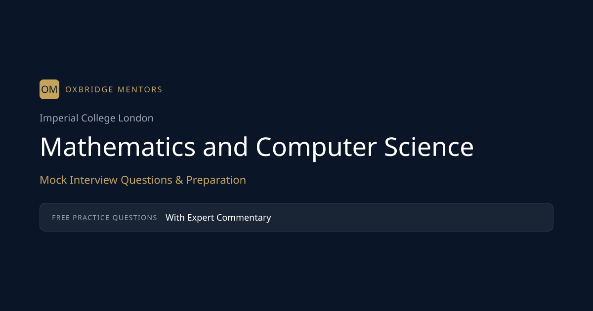 Imperial Maths & Computer Science TMUA Guide